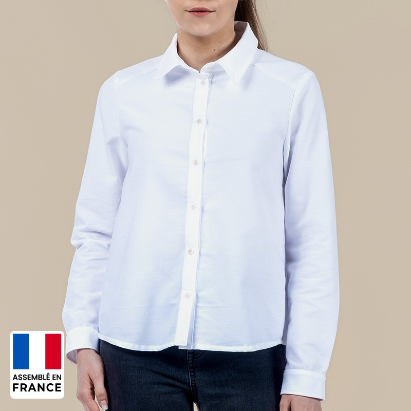 Chemise Oxford évasée Femme