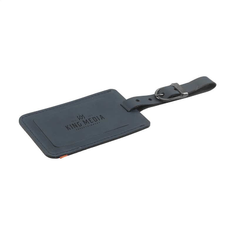 Recycled Leather Luggage Tag 'étiquette de bagage