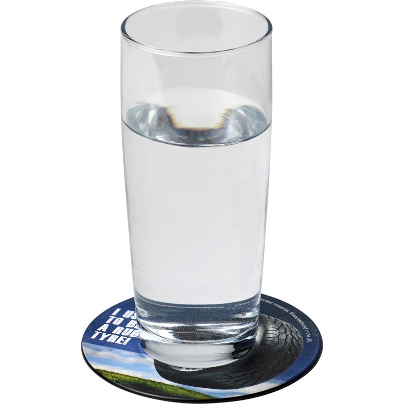 Sous-verre rond Brite-Mat® en pneu