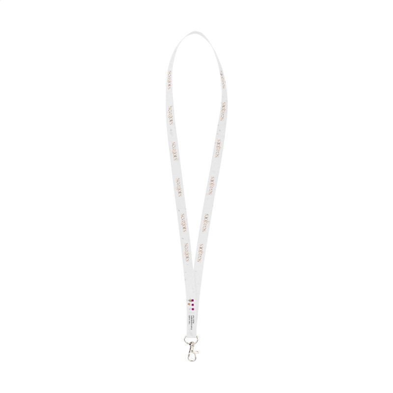 Seed Paper Lanyard 2 cm tour de cou