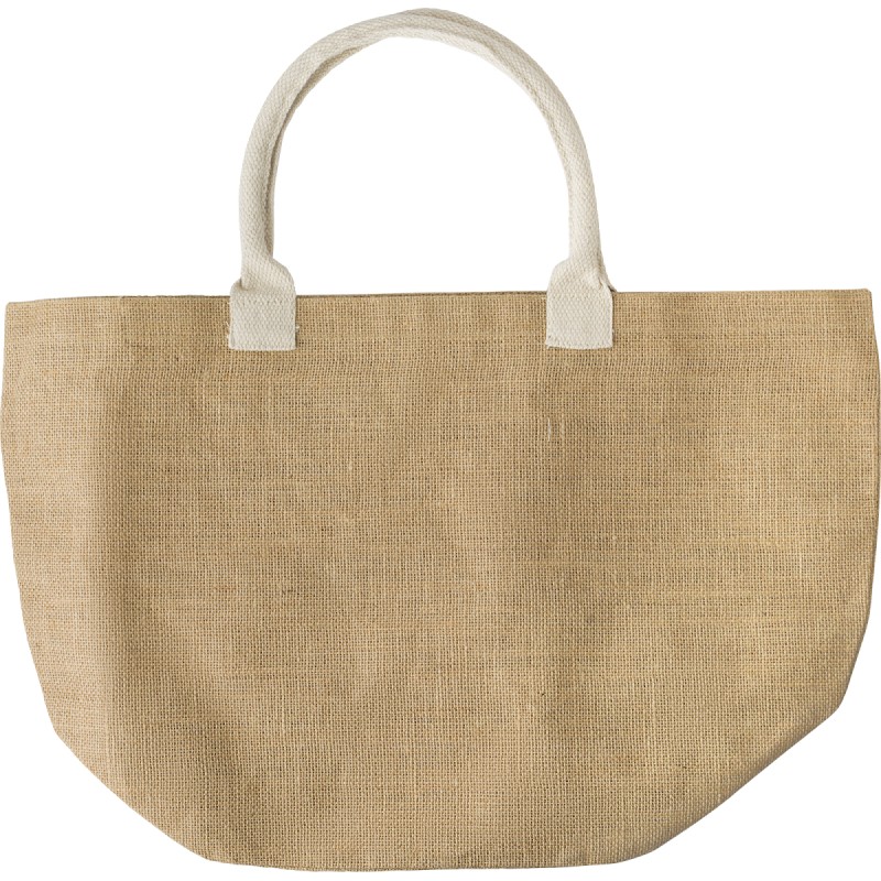 Sac shopping bag en toile de jute Zac