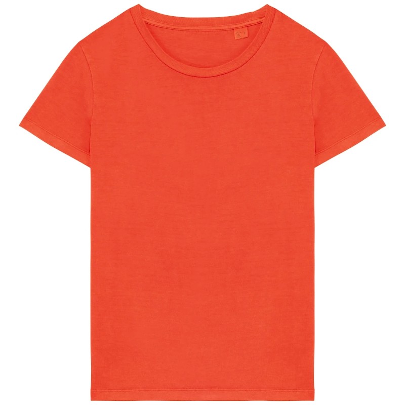 T-shirt écoresponsable délavé femme