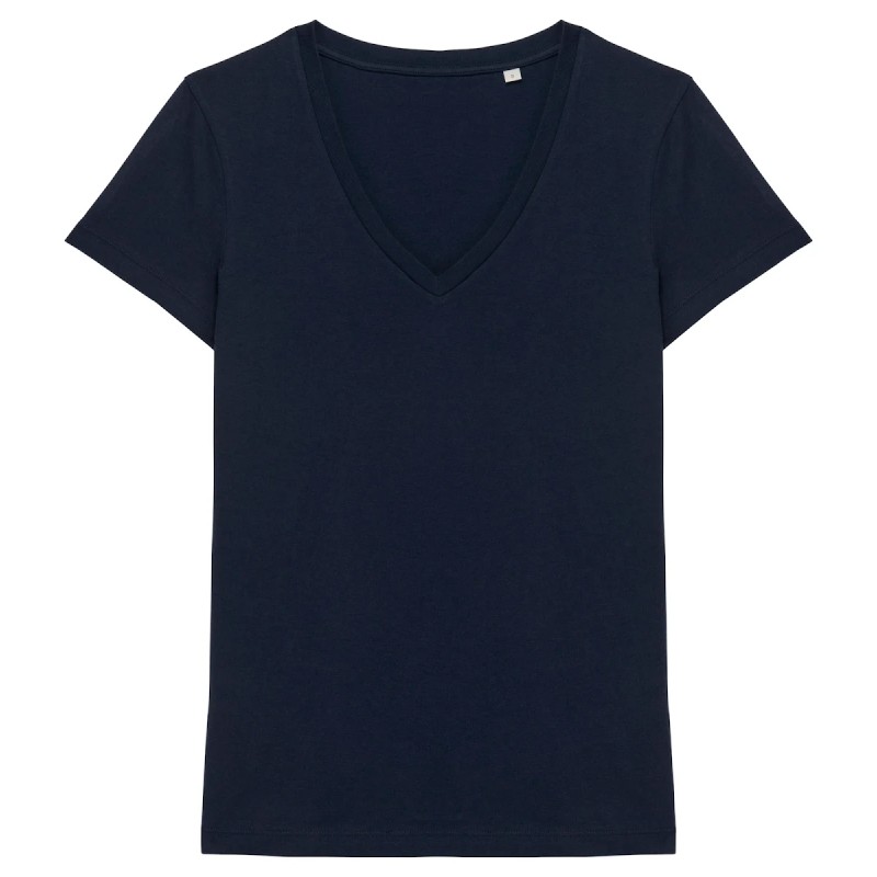 T-shirt écoresponsable col V femme